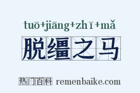 脱缰之马是什么意思的图片